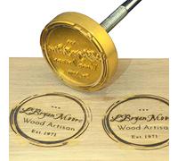 Custom Business Logo Wood Branding Iron, Custom Wood Burning Stamp for Woodworkers,Personalized Heat Stamp for Woodworking (4"x4")