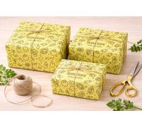 Custom Business Wrapping Paper - Personalised Logo Gift Wrap for Small Business Packaging, Branded Thank You Wrapping Paper Roll for Retail, Etsy & Boutique Packaging (Design 4, 1 Metre)