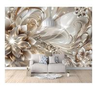 Custom Cafe Hotel Bar Interior 3D Self-Adhesive Wallpaper Mural Wall Sticker Abstract Curved Silver Diamond Sparkle 100x70cm Background for Office Dining