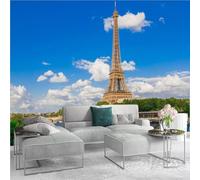 Custom Cafe Hotel Bar Interior 3D Wallpaper Mural Wall Sticker City Tower Building Scenery 200(W)X150(H)Cm Background Wall 3D Wallpaper Mural Wall Sticker Mural For Office Dining Room Children-6122463