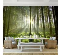 Custom Cafe Hotel Bar Interior 3D Wallpaper Mural Wall Sticker Forest Trees Landscape 200(W)X150(H)Cm Background Wall 3D Wallpaper Mural Wall Sticker Mural For Office Dining Room Children'S Ro-2242606