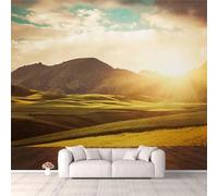 Custom Cafe Hotel Bar Interior 3D Wallpaper Mural Wall Sticker Mountain Landscape 140(W) X70(H) Cm Background Wall 3D Wallpaper Mural Wall Sticker Mural for Office Dining Room Children's Room-9560112