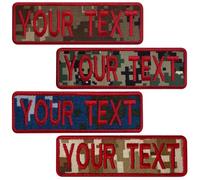 Custom Camouflage Name Patches with Hook and Loop/Iron-On Backing - Personalised Embroidered Tags for Uniforms Bags Hats Jacket Backpacks Vest Outdoor Equipment Dog Harness
