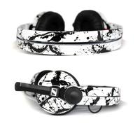 Custom Cans Sennheiser HD25 White with Black Splatter