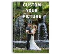 Custom Canvas Personalised Photo Prints, Customised Canvas Pictures for Wall Art Decor, Gifts for Family Women Men Baby Pet Birthday Home Office Photos Printing, 24x36 inch