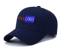 Custom Caps Design Your Own Logo Text, Embroidered Custom Baseball Cap Dad Hat Personalized Adjustable Trucker Hat for Men/Women,Adjustable Navy