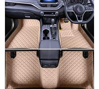 Custom Car Floor Mats for Audi A1 A3 A4 A5 A6 A7 A8 A8L Q3 Q5 Q7 Q8 S3 S5 S6 S7 S8 TT, All Weather Leather Waterproof Anti-Slip Mats Car Styling Interior Accessories (Beige)