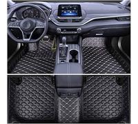 Custom Car Floor Mats for Audi A6 C6 Sedan 2004-2011 (RHD), Leather Full Coverage Car Carpet Waterproof Protection Carpet Set Auto Interior,2 Black Beige