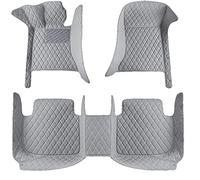 Custom Car Floor Mats for Audi Q5 (80A) 2017-2024 RHD, Leather Floor Carpet Set, Full Coverage Floor Liner Mat All Weather Non-slip Waterproof Protection Carpet Mats,H Gray