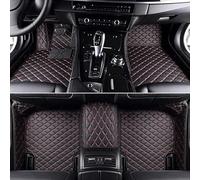 Custom Car Floor Mats for Mercedes-AMG A 35 (2018-2024), Waterproof Floor Mat Front Rear Row Carpet Protection Set Liners,Black Red
