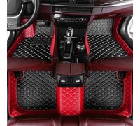 Custom Car Floor Mats for Nissan Juke Ⅰ 2010 2011 2012 2013 2014 2015 2016 2017 2018 2019, All Weather Front Rear Row Carpets Water Proof Interior Accessories,-Black Red