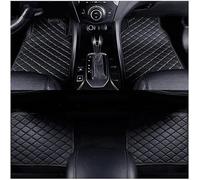 Custom Car Floor Mats for Nissan Qashqai J10 2007-2010 2011 2012 2013 2014, Leather All Weather Anti-Slip Waterproof Floor Surrouded Protective Accessories,A All Black