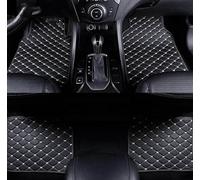 Custom Car Floor Mats for Nissan Qashqai J10 2007-2010 2011 2012 2013 2014, Leather All Weather Anti-Slip Waterproof Floor Surrouded Protective Accessories,E Black Beige