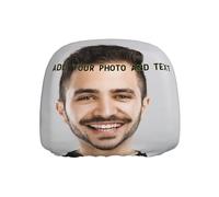 Custom Car Headrest Covers, Personalized Car Seat Head Rest Cover with Text, Images, Logos or Photos Universal Fit for SUV,Vans,sedans, Trucks