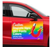 Custom Car Magnet Stickers,Customizable Car Magnet Sticker Text/Logo/Image,Prevent Car Scratches Dents, Personalised car Magnetic Signs,for Cars, Businesses, Advertising, Personal Use, Gifts