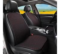 Custom Car Seat Covers for Vw Golf Beetle 1997-2025, Universal Premium Breathable Anti-Slip Protective Cushions, Full Set Front Rear Comfortable Accessories, B/Black-Red