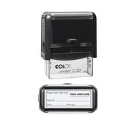 Custom Car Service Stamp - Upload Your Logo - Perfect for Garages, Maintenance Records, and Service Books (45mm x 18mm)