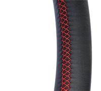 Custom Car Steering Braid Wheel Cover For Land For Rover For Freelander 2 2007-2012 Car Interior Accessories Steering Wheel Cover(Black Red 4pcs)