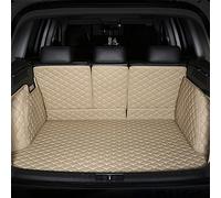 Custom Car Trunk Mats For Genesis GV80 G70 Coupe G80 GV70 G90 GV90 AWD Leather Carpets Covers Auto Foot Car Floor Mat Protector Guard(Beige)
