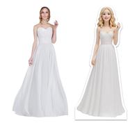 Custom Cardboard Cutout A-I Real Person,2D Cute Doll High Resolution Creative Gift,Customized For Wedding Birthday Graduation (C(90cm))