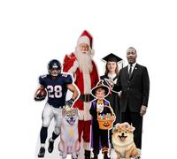 Custom Cardboard Cutout Life Size - Personalised Photo Standee Prop for Wedding, Birthday & Graduation Decorations - Waterproof Lifesize Cutout with Easy Assemble Stand - Funny Gag Gift