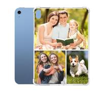 Custom Case for iPad 10th Gen 2022 10.9 Inch Protective Cover Personalized Photo Picture Text Name Slim Lightweight Reinforced Corners Bumpe for Apple 10 Tablet Cover Transparent
