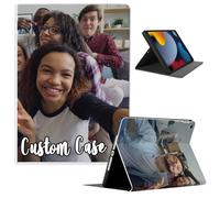 Custom Case for iPad Pro 11-inch (M5 2025 / M4 2024)-Personalized Photo,Picture,Logo,Name, Text PU Leather Flip Cover with Kickstand & Auto Sleep/Wake, Soft TPU Honeycomb Shockproof Back Shell