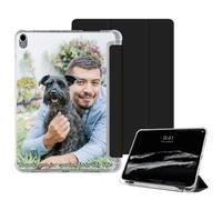 Custom Case for iPad Pro 12.9 Inch 6th/5th/4th/3rd Gen 2022/2021/2020/2018,Personalized Photo Text Picture Logo Leather Flip Cover with Pencil Holder & Stand,Customized Shockproof Auto Sleep/Wake