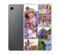 Custom Case for Samsung Galaxy Tab A11 8.7 Inch Model SM-X133/SM-X135 Personalized 6 Photos/Pictures Logo/Text/Name Shockproof Anti-Yellowing Transparent TPU Slim Clear Tablet Cover