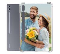 Custom Case for Samsung Galaxy Tab S10 Ultra 14.6 Inch Model SM-X920/SM-X926B/SM-X926N/SM-X920N Personalized 1 Photo/Picture/Text Shockproof Anti-Yellowing Transparent TPU Slim Clear Tablet Cover