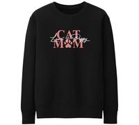 Custom Cat Mum Sweatshirt Personalised Ladies Front Print Cats Names