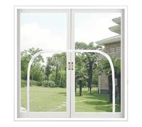 Custom Cat Proof Window Screen Zip Cat Window Guard Adhesive Heavy Duty Window Mesh Cover Stop Cat Getting Out Easy to Install No Drilling Need White