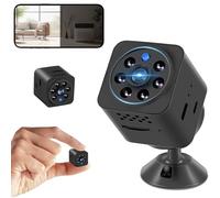 Custom Catch Mini Spy Camera, 4K HD WiFi Security Hidden Camera with Audio Intercom, Spy Nanny Cam for Home Surveillance, Cloud Storage, AI Motion Detection & Night Vision
