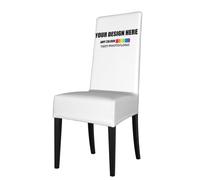 Custom Chair Covers Stretch Washable - Personalised Dining Chair Protector for Wedding, Banquet, Party, Home & Office (Fits 18-22" Back, 14-18" Seat)