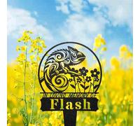 Custom Chameleon Memorial Stake, Personalised Pet Grave Marker, Outdoor Sympathy Gift, Chameleon Yard Art, Pet Loss Remembrance Stake, Pet Memorial Plaque, Pet Tribute