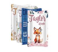 Custom Changing Pad Covers Set of 4 - Comfortable and Comfortable Jersey Changing Table Covers with Personalized Name for Baby Boys Girls - Waterproof Ultra