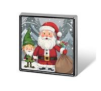 Custom Christmas Traditional Gnome Lapel Pin Aluminum Alloy Button Badge Personalized Exquisite Brooch Classic Mini Pin 0.7" X 0.7" Inch for Backpacks Hat Suit Jacket Clothing Decoration
