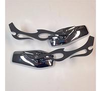 Custom Chrome Mirrors Fire/Flame Stem for all for Yamaha Cruiser Bikes models including Royal Star/Stratoliner/Roadliner/Road Star/V-star/Warrior/V-Max/Virago and more