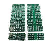 Custom Circuit Solutions - SMD to DIP Breakout PCB Module, 6-Pin, SOT to DIP Adapter Header with Integrated SMT Resistor and/or Capacitor Pads - 12 Pieces