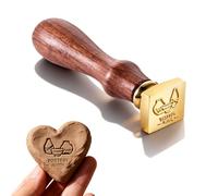 Custom Clay Stamp for Pottery, Personalised with Name, Logo or Text, Metal Brass Stamp, Pottery Tools and Letter Stamps for Clay, Gifts for Potters, Craft Makers (Square)