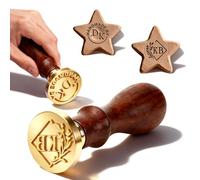 Custom Clay Stamp for Pottery, Personalised with Name, Logo or Text, Metal Brass Stamp, Pottery Tools and Letter Stamps for Clay, Gifts for Potters, Craft Makers (Circle 1)