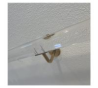 Custom Clear Acrylic il Kit 0.5m-7m Non-Slip Stair Railing for Indoor Use Lucite Grab Bar with Golden Brackets 140cm (4.5ft) Length