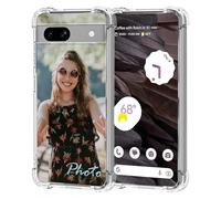 Custom Clear Case for Google Pixel 7A 5G 6.1", Personalized Picture/Name/Logo Slim Phone Case,Soft Airbag Cushion Bumper Protective Transparent Cover