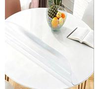 Custom Clear Plastic Table Cloth,Multi Size PVC Table Cover Transparent Furniture Protector Waterproof Matte Dining Table Protector Mat DIY Tablecloth Heat Resistant for Home Kitchen