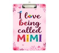 Custom clipboard Love Being Called Mimi Art Daisy Standard Hole for First Year Teacher Must Haves Size 9 x 12.5 Tablas para escribir