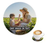 Custom Coaster Gift for Mum Funny Coasters for Work Colleagues Customised Gifts Women Table Coasters Bar Things Personalised Photo Mens Personalised Gifts Presents Men Photo, Set of 2