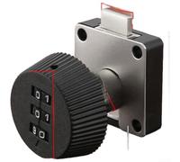 Custom Code Drawer Lock Zinc Alloy Rust Resistant(A)