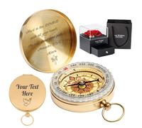 Custom Compas Engraved Compass Navigation with Text Name Personalized Compas for Men Dad Boys Son Him Her Religious Baptism Gifts(compass)