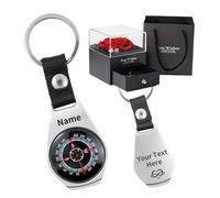 Custom Compass Personalized Portable Compas with Text Waterproof Luminous Function Compasses for Men Women Camping Hiking Outdoor Adventure Party Navigation Tool (silver)