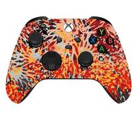 Custom Controllerzz Wireless Controller for Microsoft Xbox Series X/S & Xbox One - Custom Soft Touch Feel - Custom Series X/S Controller (X/S Solar Flare)